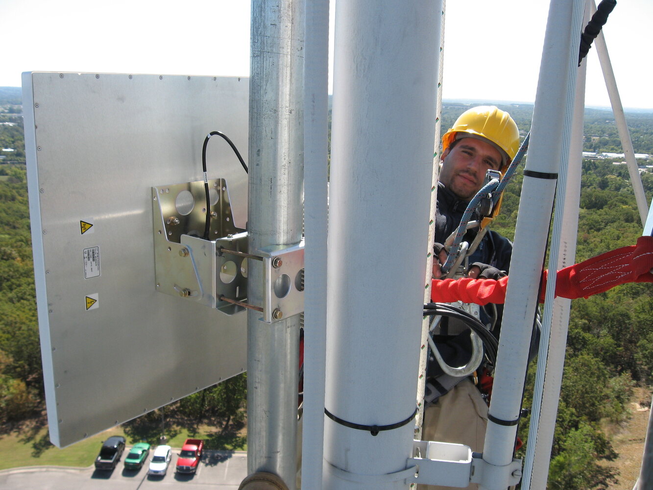 Remote broadcast camera and IP radio installation