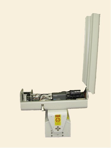 TMS-3000 camera enclosure opened for service